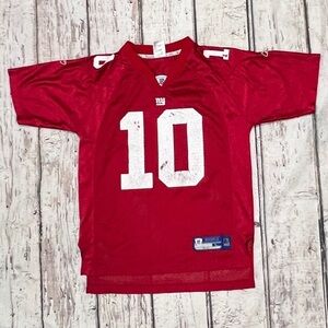 Boys Kids Eli Manning New York Giants NFL Football Red Sports Jersey